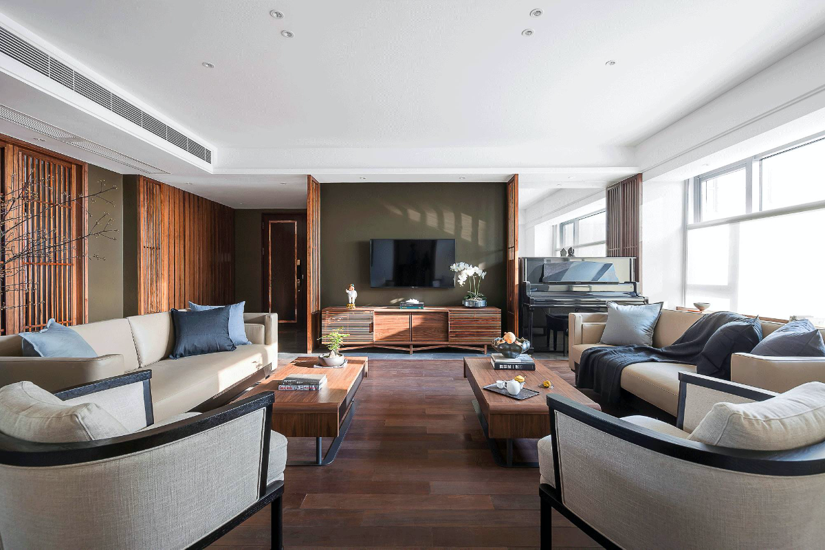 138平新安悅府，黑白山水勾勒的東方美